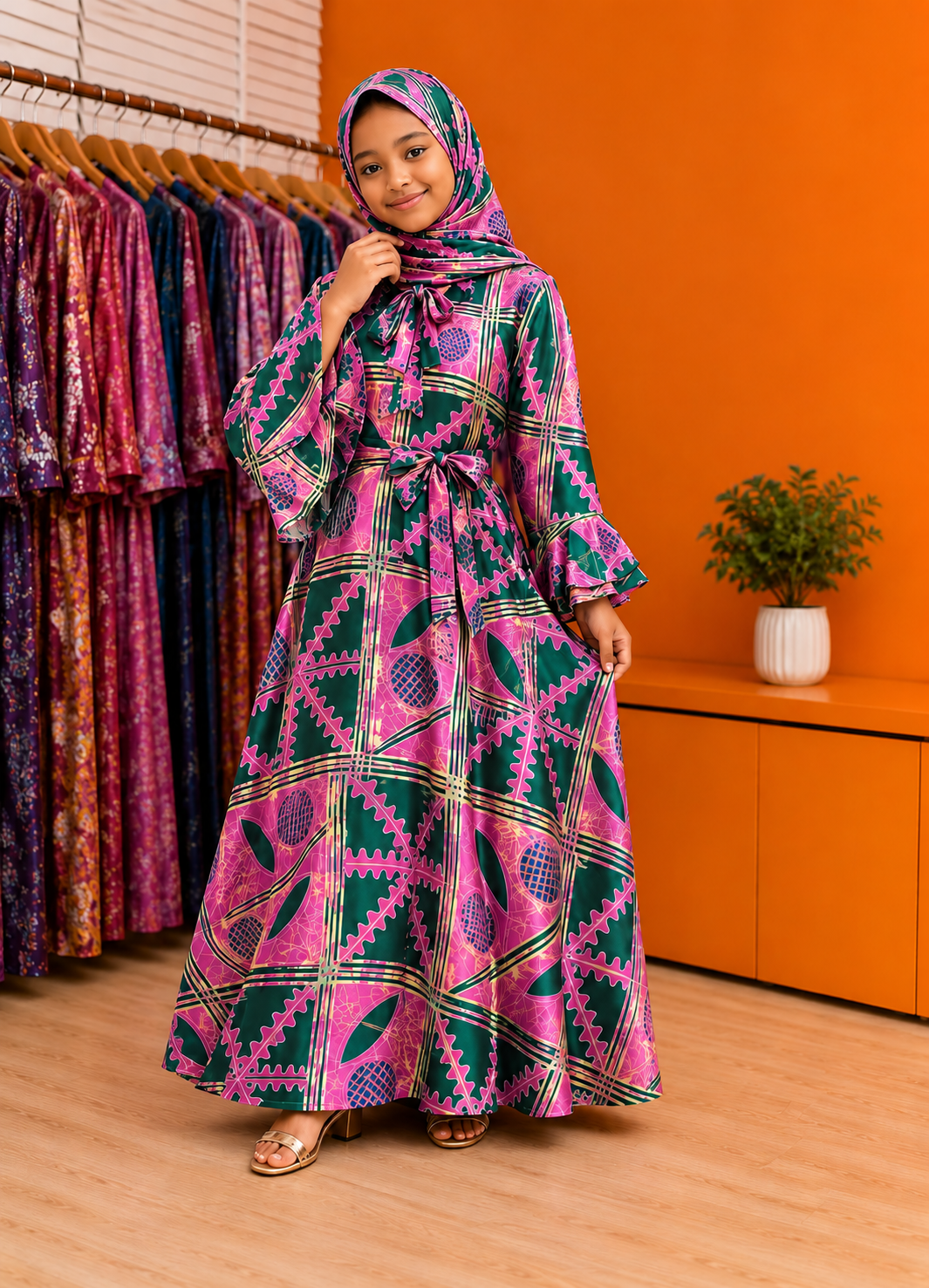 Amara Print Dress